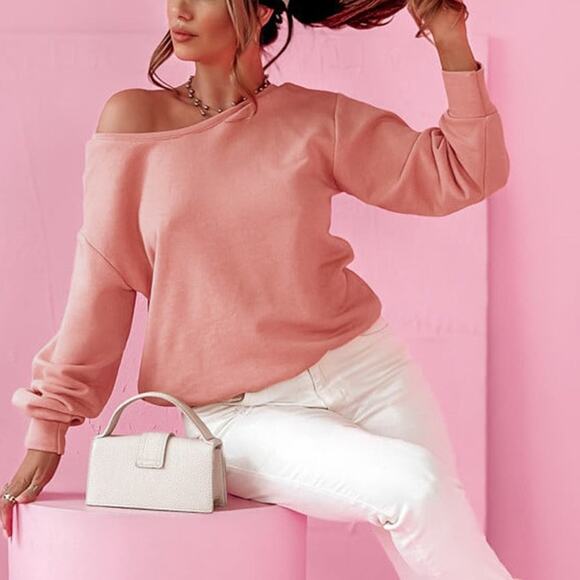 New Pale Chestnut Bowknot Dewback Round Neck Sweatshirt Kawaii - Picture 5 of 8